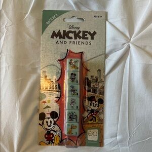 NWT Mickey and Friends Dice Set